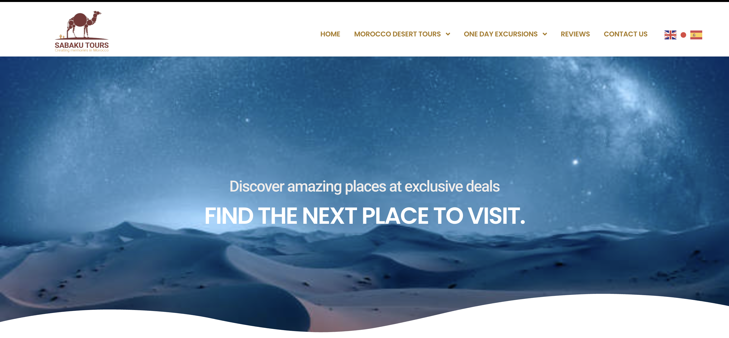 Sabaku Tours – Travel & Tourism Website